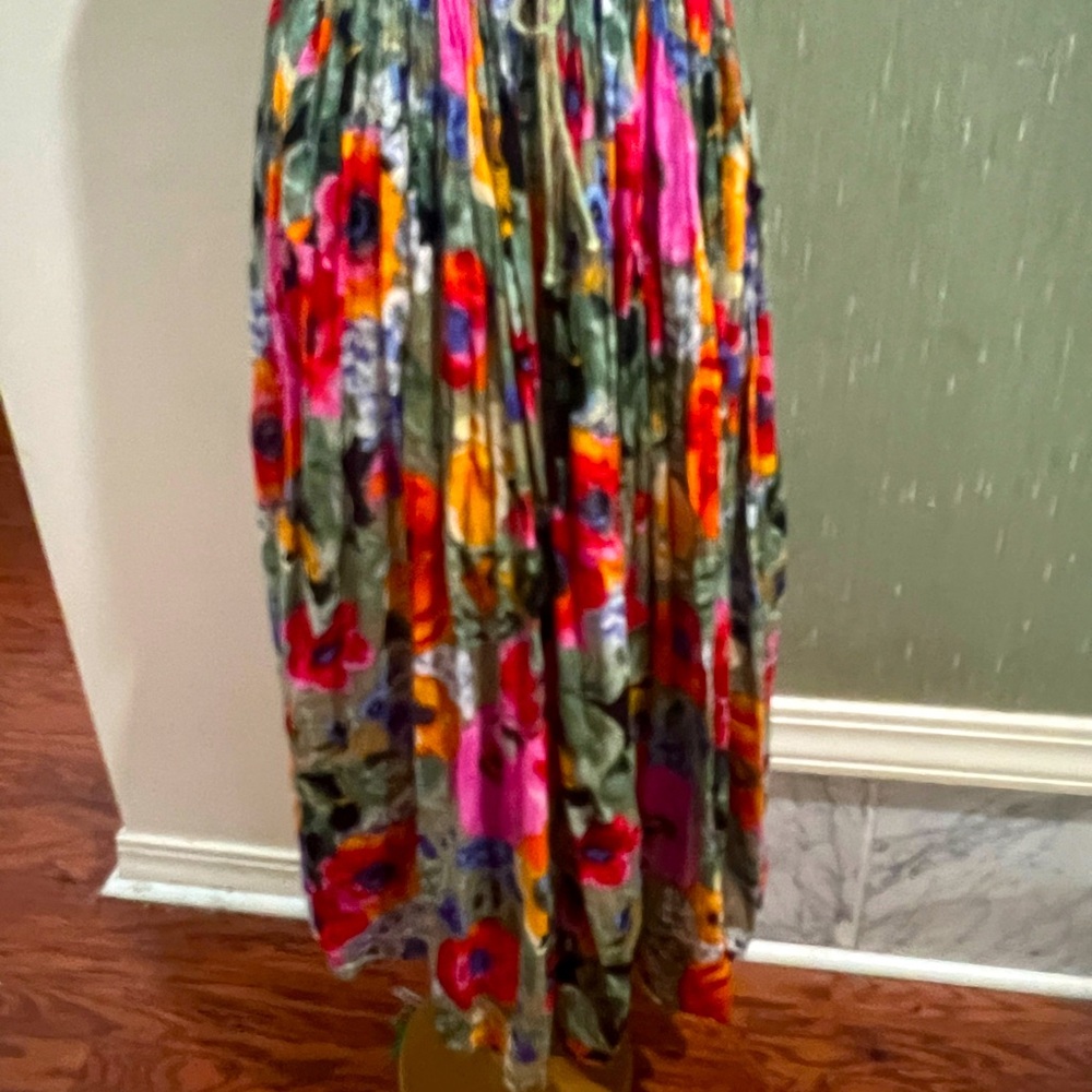 Skirt-multi colored flowy skirt